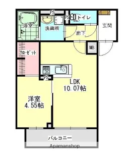 AQUA LOUIS MER【2階】の間取り