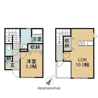 リーブルファイン住吉町【101号室】の間取り