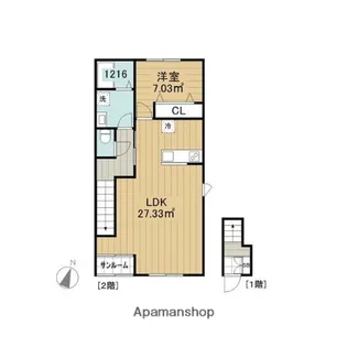 ベレッツァ伊坂台【2階】の間取り