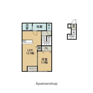 MYカメリア【205号室】の間取り