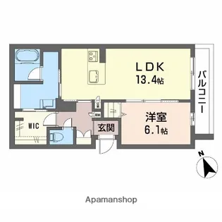 フェリスエスパシオ【303号室】の間取り