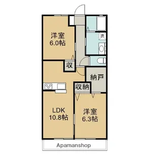 アトリウムテラス【2階】の間取り