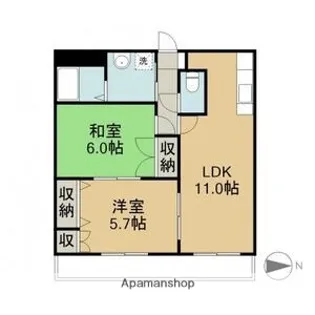 グレイスヴィラ【1階】の間取り