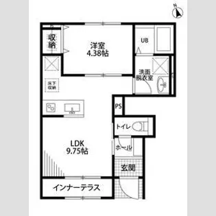 リーブルファイン大治田Ⅲ 2号棟【1階】の間取り