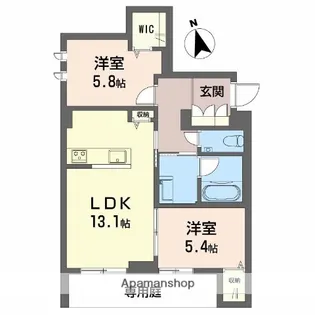シャーメゾン ラ テラ【1階】の間取り