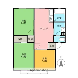 サンシティドリーム A棟【1階】の間取り