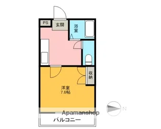 プルーリオン’98【306号室】の間取り