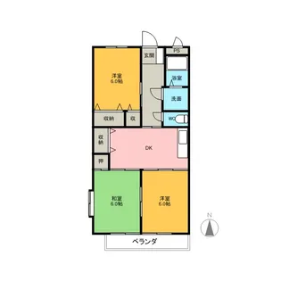 LA VIE EN AI【4階】の間取り