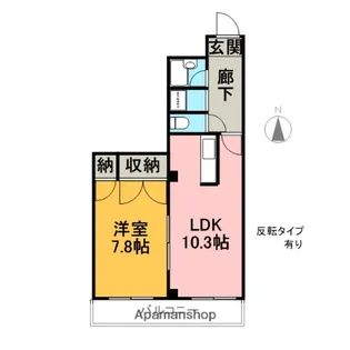 VIP−IN太平洋ノースヒルズ【2階】の間取り