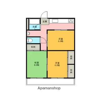 向陽ビル【801号室】の間取り