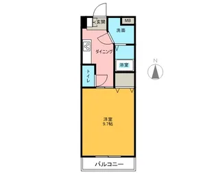 フローラル堀木【8階】の間取り