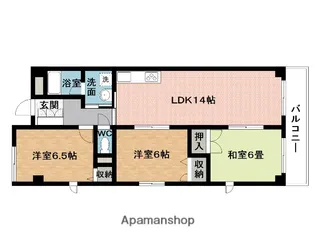 インペリアル鍵屋ノ辻【1階】の間取り