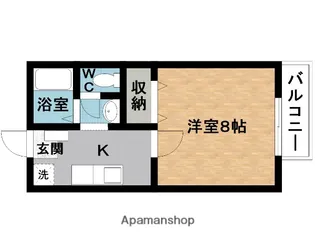 ハイツプラム【1階】の間取り