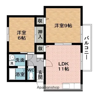 グリーンハイツ利平治【1階】の間取り
