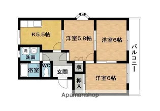 3Kの間取り画像