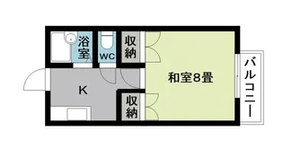 ラッシュウエスト【1階】の間取り