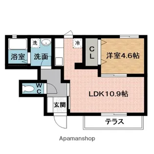 サンハイム【1階】の間取り
