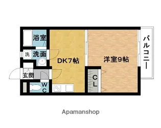 シトラスタウンコート【1階】の間取り