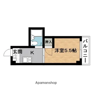 ワシントンコーポラス【2階】の間取り