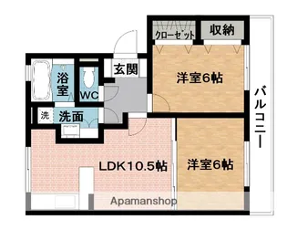 シルキー【3階】の間取り
