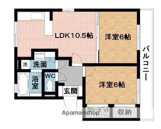 シルキー【2階】の間取り