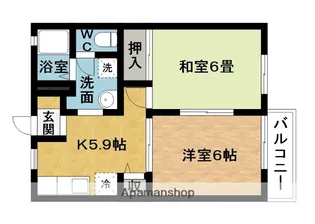 ラフォーレメゾン【1階】の間取り