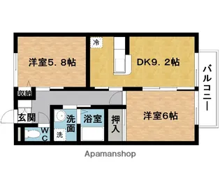 フォーティナインⅢ【2階】の間取り