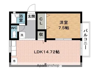 ロジュメントB【2階】の間取り