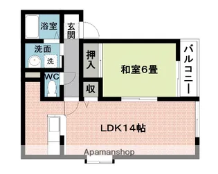 ニュー,シャトーD【1階】の間取り