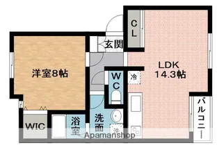 スレイプニール【2階】の間取り