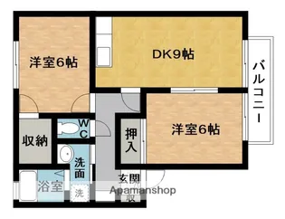 グリーンヒルハネカA【2階】の間取り