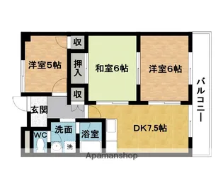 グリーンコートヒロⅡ【4階】の間取り
