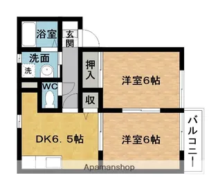 ルミエルB【2階】の間取り