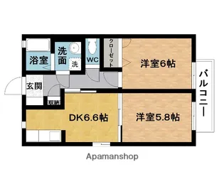 グリーンホームズ【2階】の間取り