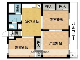 メゾフォルテM【4階】の間取り