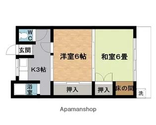 松岡田端アパート【1階】の間取り