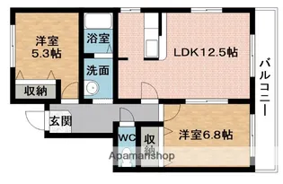 エトワールひらの【1階】の間取り