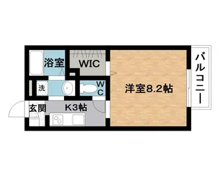 ハイツ ジュ,エイユー【1階】の間取り