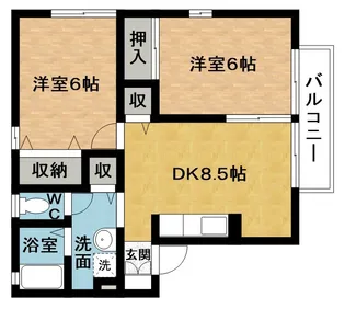コーポルグラン【2階】の間取り