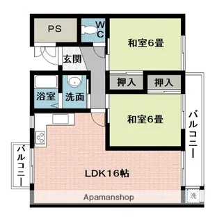 SHALOM7(シャローム・セブン)【2階】の間取り