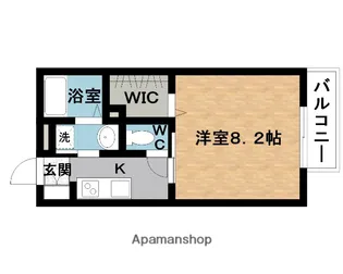 ハイツ,エクレール【1階】の間取り