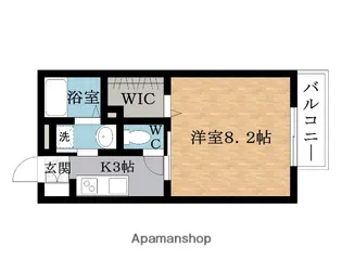 ハイツ,エクレール【1階】の間取り