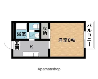 ディアコートみやびⅢ【2階】の間取り