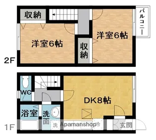 メゾンフィオーレ【1階】の間取り