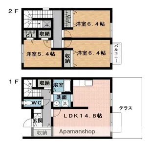 リヴェールA【1階】の間取り