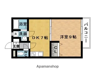 テスタ,エスポワールC【1階】の間取り
