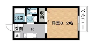 ジェムフォレストA【2階】の間取り