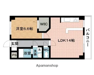 シャトレ平野【5階】の間取り