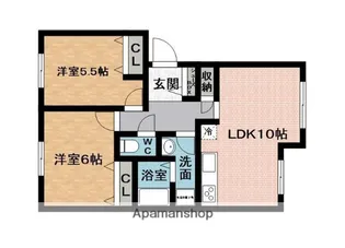 リバティヒルズ【1階】の間取り
