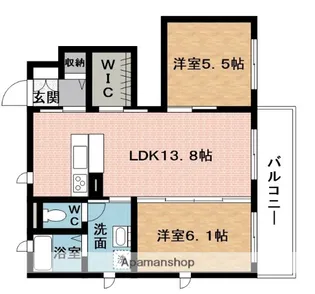 メゾン上野G【1階】の間取り